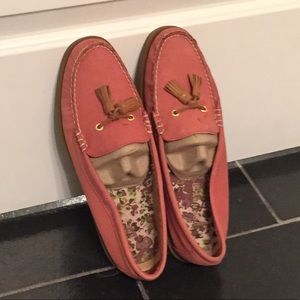 Sherry Topsider apricot boat shoes
